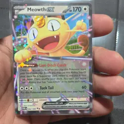 Pokemon Meowth ex Full Art Holo Rare 170 HP 062/088 Pokemon POR Eng 2022 - Image 1