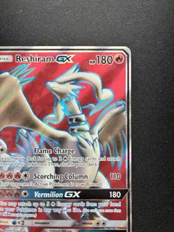 Pokemon: Reshiram GX 65/70 Full Art Ultra Rare Dragon Majesty - Image 3