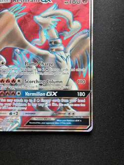 Pokemon: Reshiram GX 65/70 Full Art Ultra Rare Dragon Majesty - Image 5