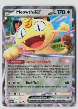 Meowth ex 062/088 Double Rare Perfect Order Pokemon NM - Image 1