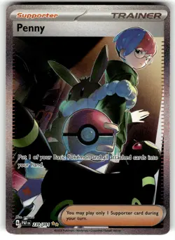 Penny 239/091 Special Illustration Rare Paldean Fates Pokemon Holo Near Mint - Image 1