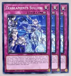 Yugioh! 3x Tearlaments Sulliek POTE-EN072 Common 1st Ed NM - Image 1