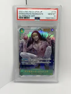 One Piece TCG Donquixote Rosinante OP04-119 SEC ALT Japanese PSA 10 - Image 3