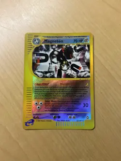 Pokemon TCG Magneton 22/147 Aquapolis Reverse Holo Card E-Reader NM - Image 2