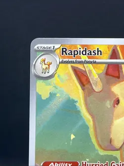 Pokemon TCG Destined Rivals Rapidash Full Art Illustration Card 189/182 Grade It - Image 3