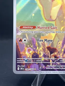 Pokemon TCG Destined Rivals Rapidash Full Art Illustration Card 189/182 Grade It - Image 4