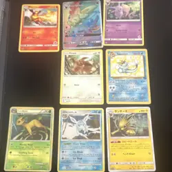 Nintendo Pokemon TCG Shiny Vault 8-Card Holo Lot: Eevee, Sylveon GX SV76 - Image 1