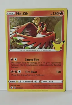 Ho-Oh 001/025 Pokemon Celebrations 25th Anniversary - Holo Rare - NM - Image 3