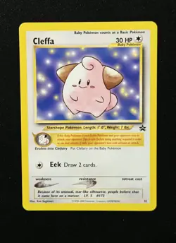 Cleffa #31 Rare Wizards Black Star Promo 2001 Pokemon League TCG WoTC - Image 1
