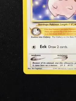 Cleffa #31 Rare Wizards Black Star Promo 2001 Pokemon League TCG WoTC - Image 5