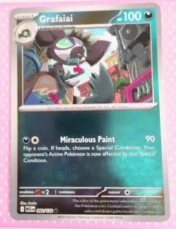 Grafaiai 092/132 Mega Evolution Pokemon Trading Card Holo NEAR MINT NM 2025 - Image 1