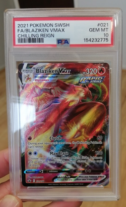 Pokemon Blaziken VMAX 021/198 Sword & Shield - Chilling Reign PSA 10 - Image 1