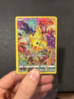 MISCUT Pokemon TCG Pikachu 160/159 SWSH: Crown Zenith Secret Rare Holo English - Image 1