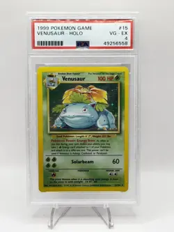 1999 Pokemon Game #15 Venusaur - Holo PSA 4 VG-EX - Image 1
