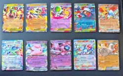 10 Ascended Heroes Pokemon EX lot Mewtwo Ho-oh Gardevoir NM mixed double rare - Image 1
