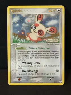 Spinda - 26/92 - Rare - Reverse Holo MP, English Pokemon EX Legend Maker Stamped - Image 1
