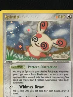 Spinda - 26/92 - Rare - Reverse Holo MP, English Pokemon EX Legend Maker Stamped - Image 2