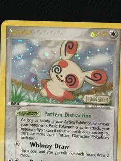 Spinda - 26/92 - Rare - Reverse Holo MP, English Pokemon EX Legend Maker Stamped - Image 3