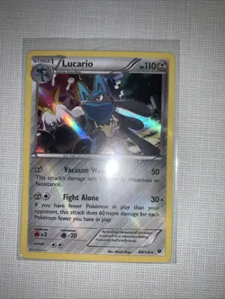 Lucario (63) XY - Fates Collide 63/124 Near Mint NM Cosmos Holo Rare - Image 1