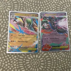 Pokemon TCG Mega Floette ex 035/086 and Mega Gallade ex 048/086 Chaos Rising - Image 1