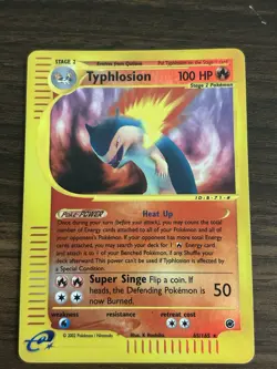 The Pokemon Company Typhlosion 065/165 Expedition Reverse Holo Rare 100HP 2002 - Image 4