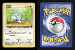 Dratini 53/82 Team Rocket Unlimited MP Pokemon - Image 3