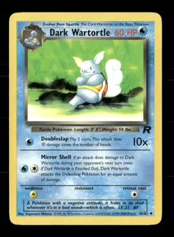 Dark Wartortle 46/82 Team Rocket Unlimited MP Pokemon - Image 1