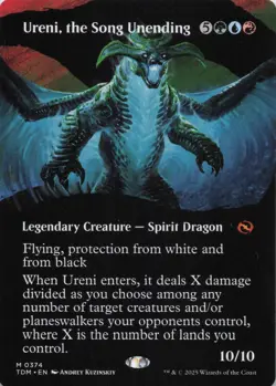 Ureni, the Song Unending (Borderless) M Tarkir: Dragonstorm # 374 NM Normal - Image 1