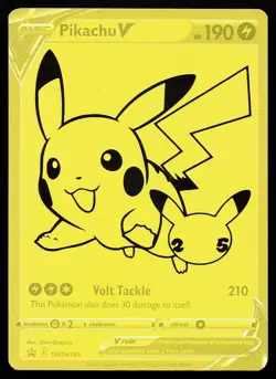Pikachu V SWSH145 Holo Sword & Shield Promo Pokemon Card - Image 1
