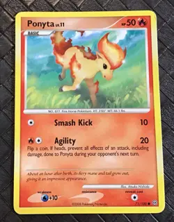 POKEMON CARD PONYTA LV.11 Stormfront 71/100 Diamond & Pearl - Image 1