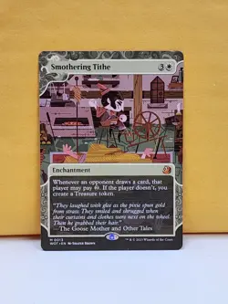 1x BORDERLESS Smothering Tithe, NM, WOT, Magic: the Gathering, MtG - Image 1