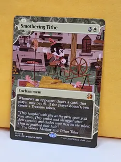 1x BORDERLESS Smothering Tithe, NM, WOT, Magic: the Gathering, MtG - Image 2