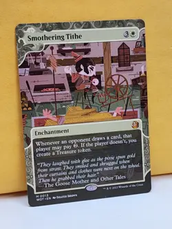 1x BORDERLESS Smothering Tithe, NM, WOT, Magic: the Gathering, MtG - Image 3
