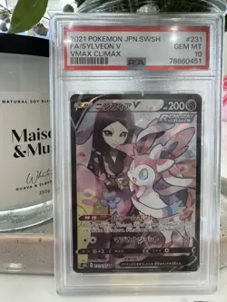 PSA 10 Sylveon V 231/184 Full Art Japanese Pokemon Card - Image 1