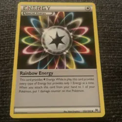 Rainbow Energy # 152/162 XY: Breakthrough Set Pokemon Trading Cards LP - Image 1