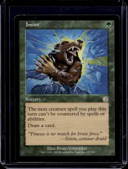 MTG Insist x1- -Torment-Lightly Played - Image 1