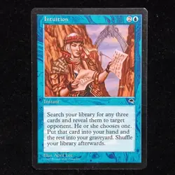 MTG Intuition Tempest Magic The Gathering WOTC LP - Image 1