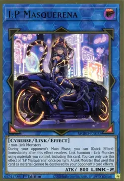 1x I:P Masquerena (Alt. Art) | MGED-EN035 | PGR | 1st Ed | NM | YuGiOh - Image 1