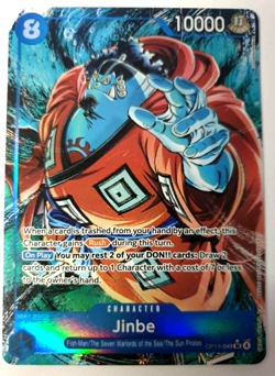 Jinbe - Alt Art Super Rare - One Piece The Azure Sea's Seven - OP14-049 NM - Image 1