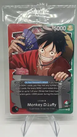 One Piece TCG English Ichiban Kuji Monkey D. Luffy Promo (OP13-001) -Sealed - Image 1