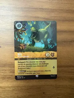 Rex Protective Dinosaur 206/204 EPIC Holofoil - Wilds Unknown NM Disney Lorcana - Image 1