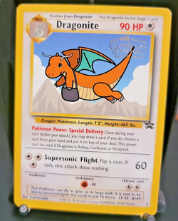 Dragonite #5 WB Movie Star Promo - 1999 WotC Pokemon Card - MP w/ v clean front - Image 1