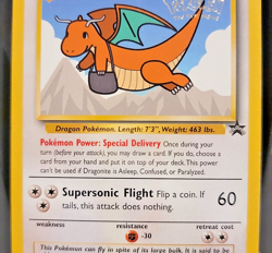 Dragonite #5 WB Movie Star Promo - 1999 WotC Pokemon Card - MP w/ v clean front - Image 3