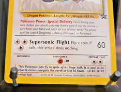 Dragonite #5 WB Movie Star Promo - 1999 WotC Pokemon Card - MP w/ v clean front - Image 4