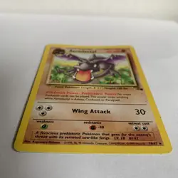 Pokemon TCG Aerodactyl Fossil Card 16/62 Regular Vintage Card - 1999 - MP - Image 3