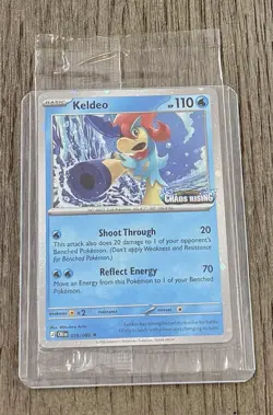 Pokemon TCG Keldeo Sealed Stamped Promo Card Chaos Rising Barnes & Noble Rare - Image 2