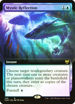 MTG FOIL Mystic Reflection Extended Art - Kaldheim #346 - Image 1