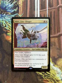 1x Akiri, Line-Slinger - Foil NM Eng MTG - Commander 2016 - Image 1