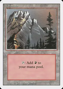 12x MOUNTAIN (slate) Basic Lands - NM/LP - Revised Edition - SPARROW MAGIC - Image 1