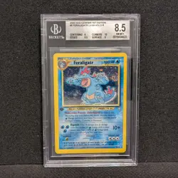 Pokemon 1st Edition Neo Genesis Feraligatr Holo 5/111 - BGS 8.5 NM-MT+ w/SWIRL - Image 2